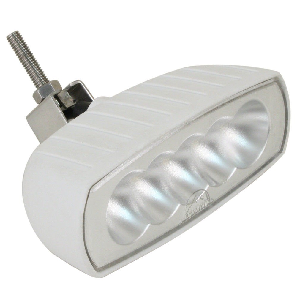 Scandvik Bracket Mount LED Spreader Light - White - Deckhand Marine Supply