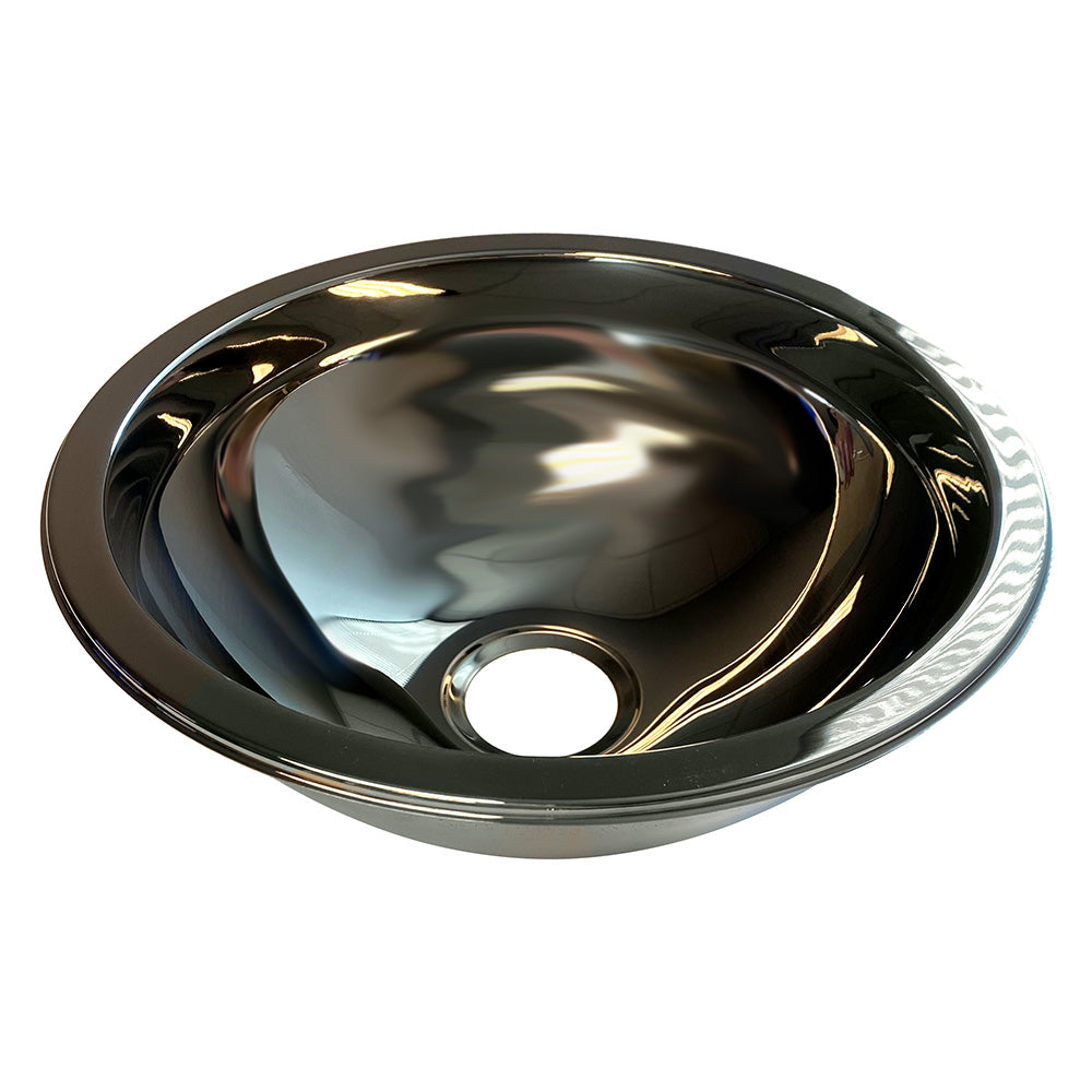 Scandvik SS Basin Sink - 11.5" x 5" - Mirror Finish - Deckhand Marine Supply