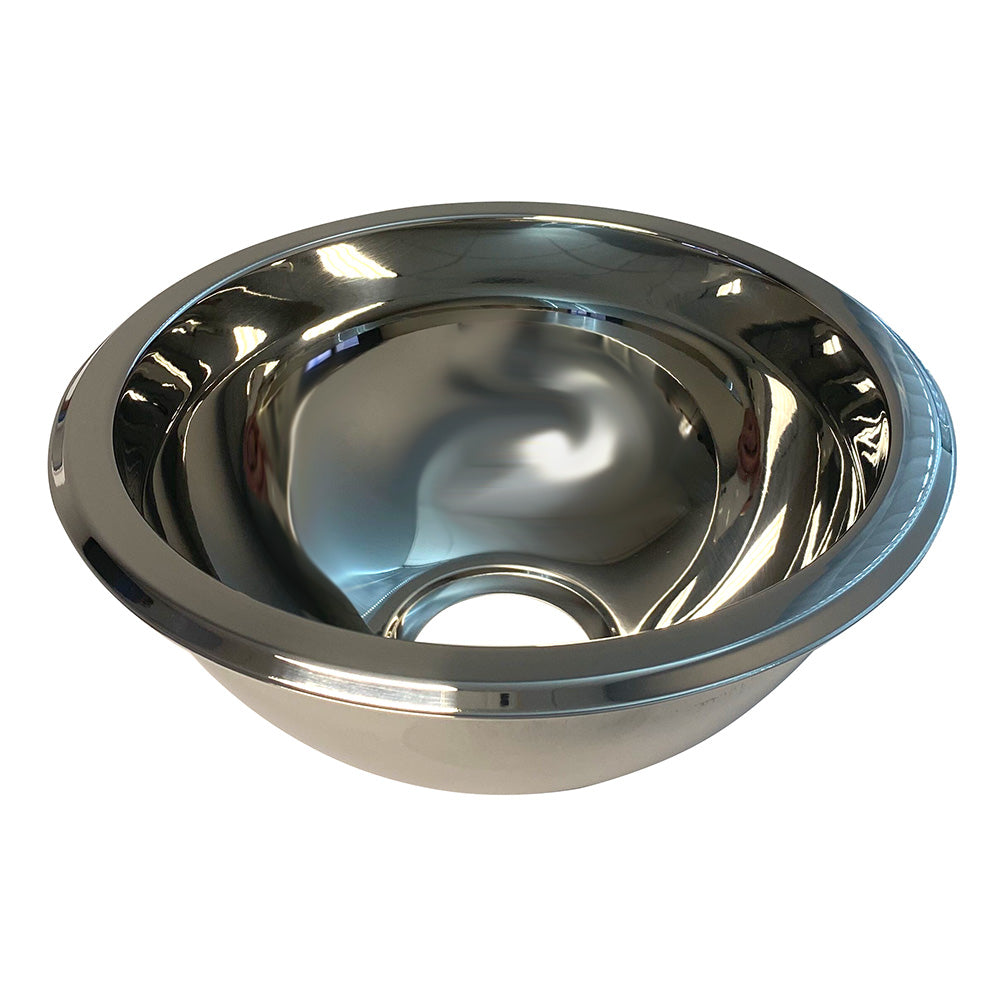 Scandvik SS Sink Basin - 9" x 4" - Mirror Finish - Deckhand Marine Supply