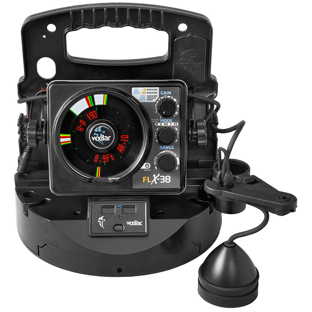 Vexilar FLX-38 BB Pro Pack Elite w/Broad Band Ice Ducer Vexilar Lithium Battery - Deckhand Marine Supply