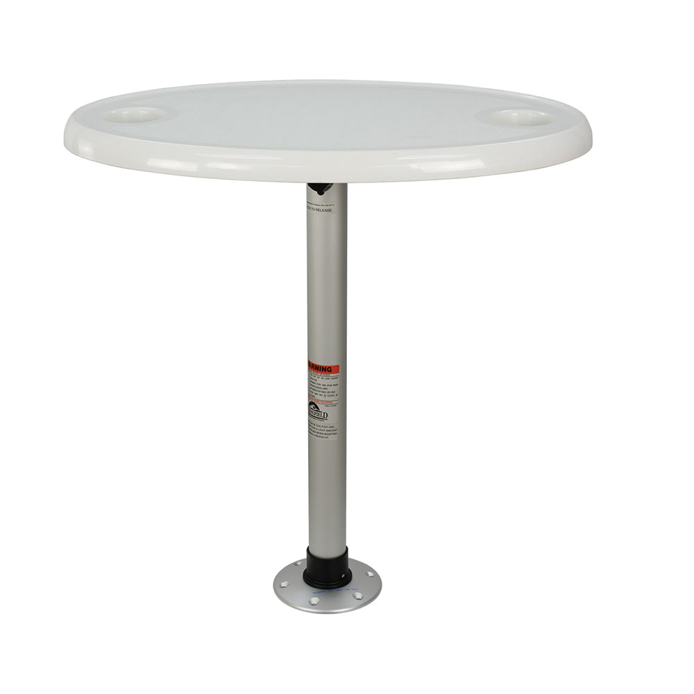 Springfield Thread-Lock Electrified Oval Table Package w/LED Lights USB Ports - Deckhand Marine Supply