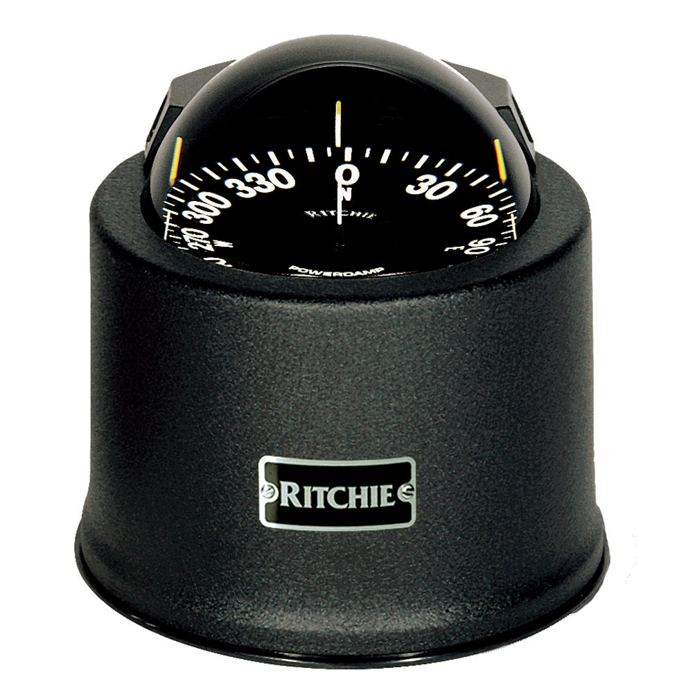 Ritchie SP-5-B GlobeMaster Compass - Pedestal Mount - Black - 5 Degree Card 12V - Deckhand Marine Supply
