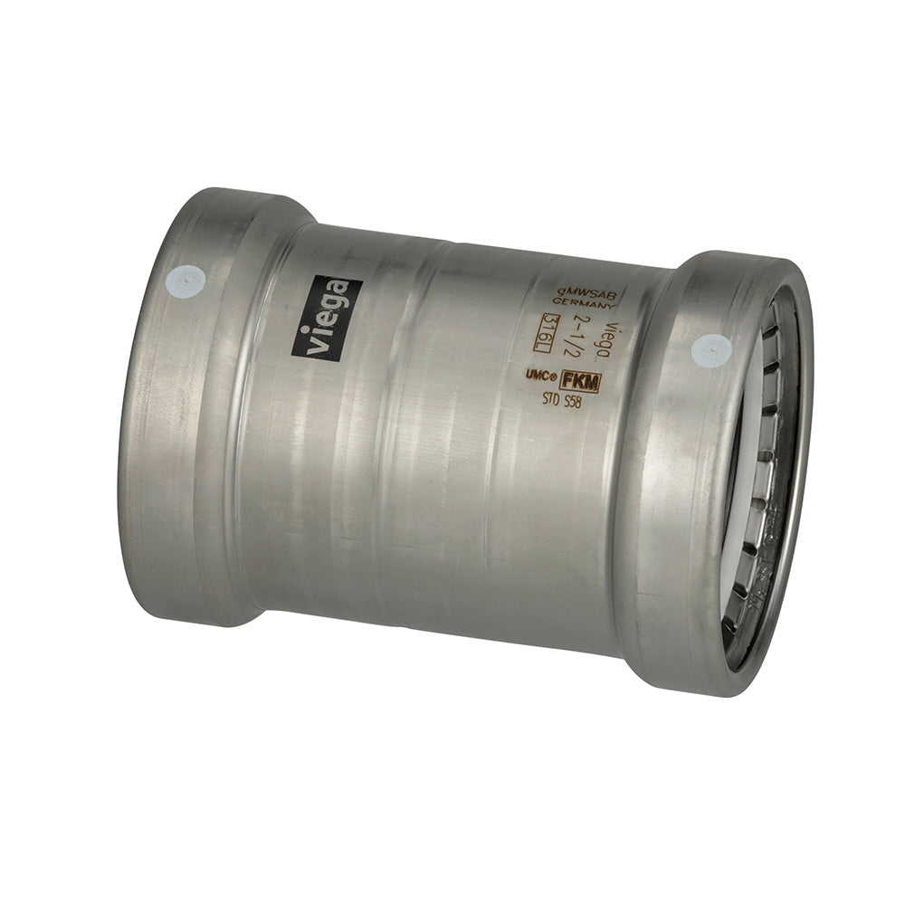 Viega MegaPress 316 FKM 3" Slip Coupling w/o Stop - Deckhand Marine Supply