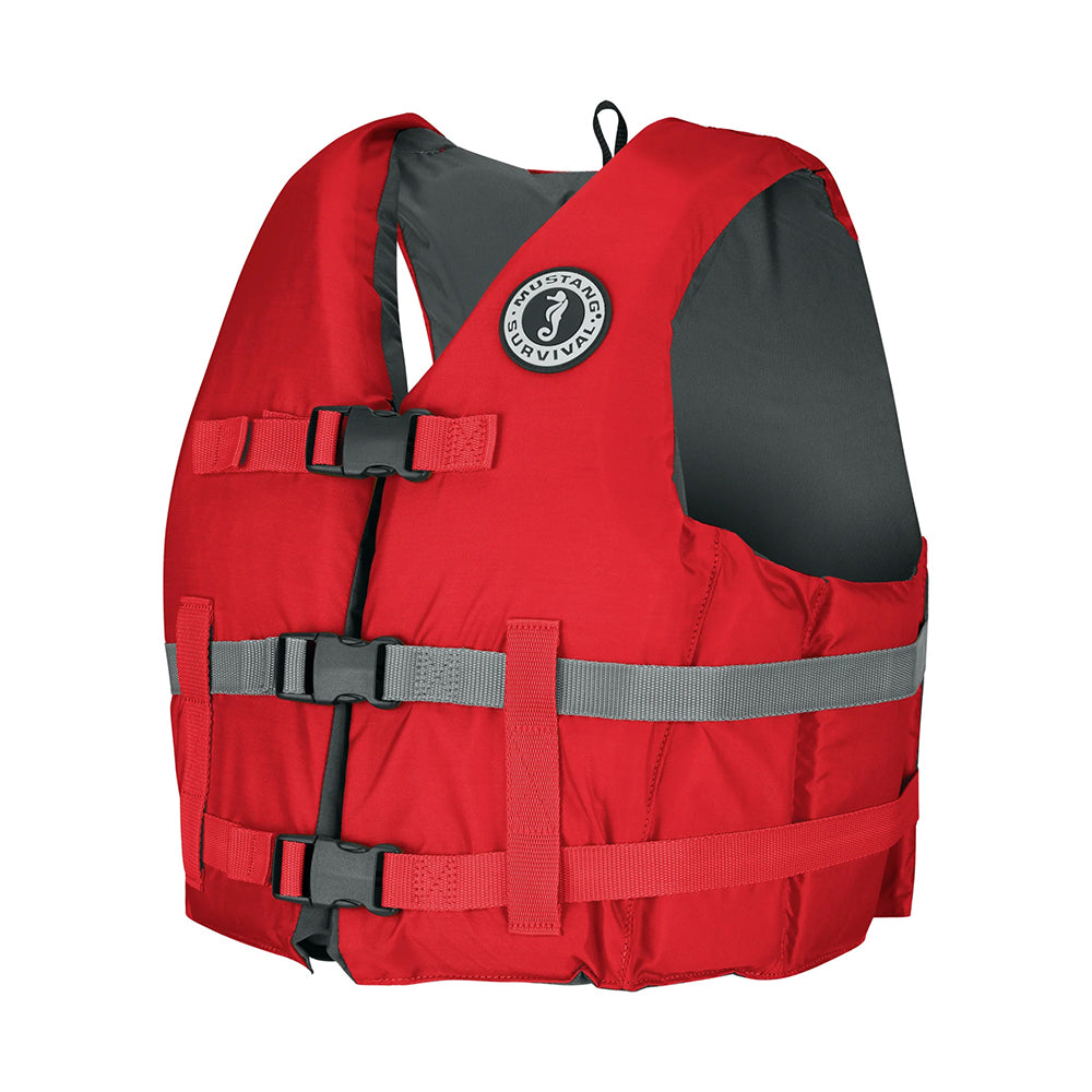 Mustang Livery Foam Vest - XL/XXL - Red - Deckhand Marine Supply
