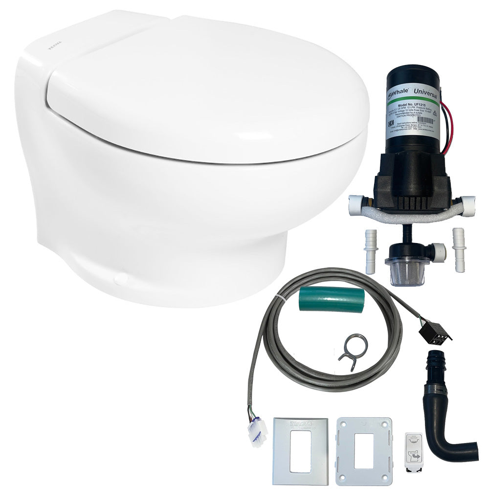 Thetford Nano Eco Compact Toilet Raw Water Kit w/Inlet Pump - 12V - Deckhand Marine Supply