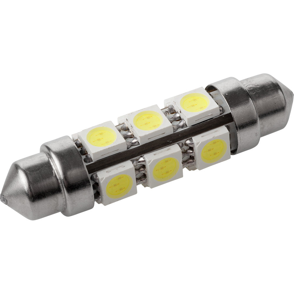 Sea-Dog All Around LED Festoon - Nickel Plated Brass - Deckhand Marine Supply