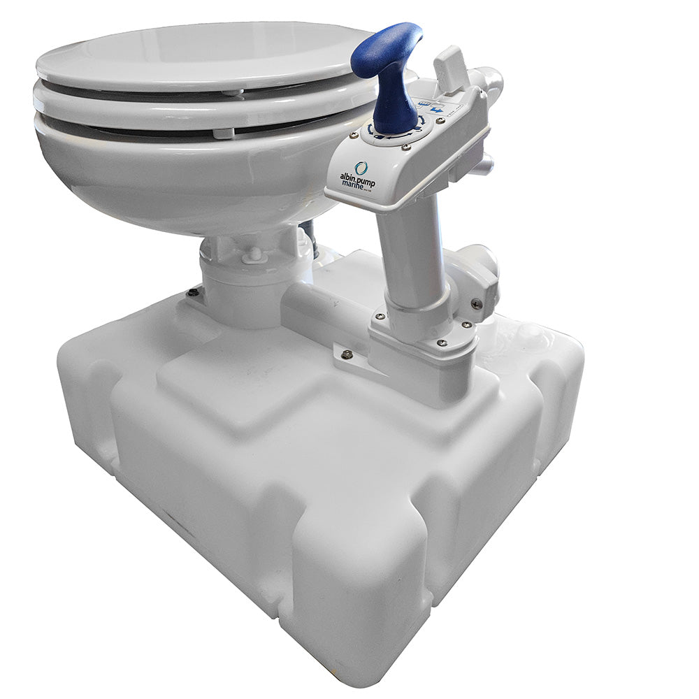 Albin Group Voyager Manual Toilet System w/Tank - Deckhand Marine Supply