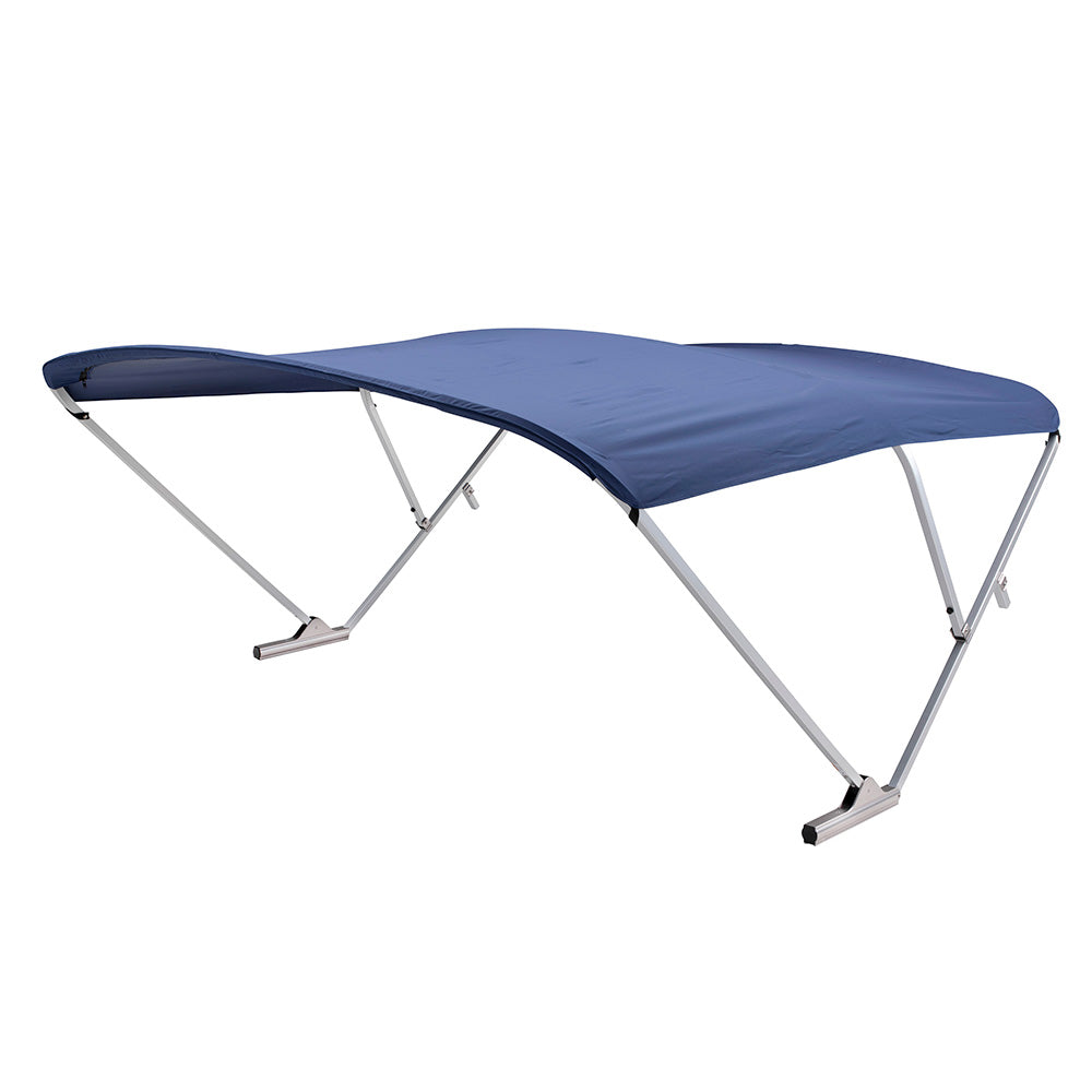 SureShade Power Bimini - Clear Anodized Frame - Navy Canvas - Deckhand Marine Supply