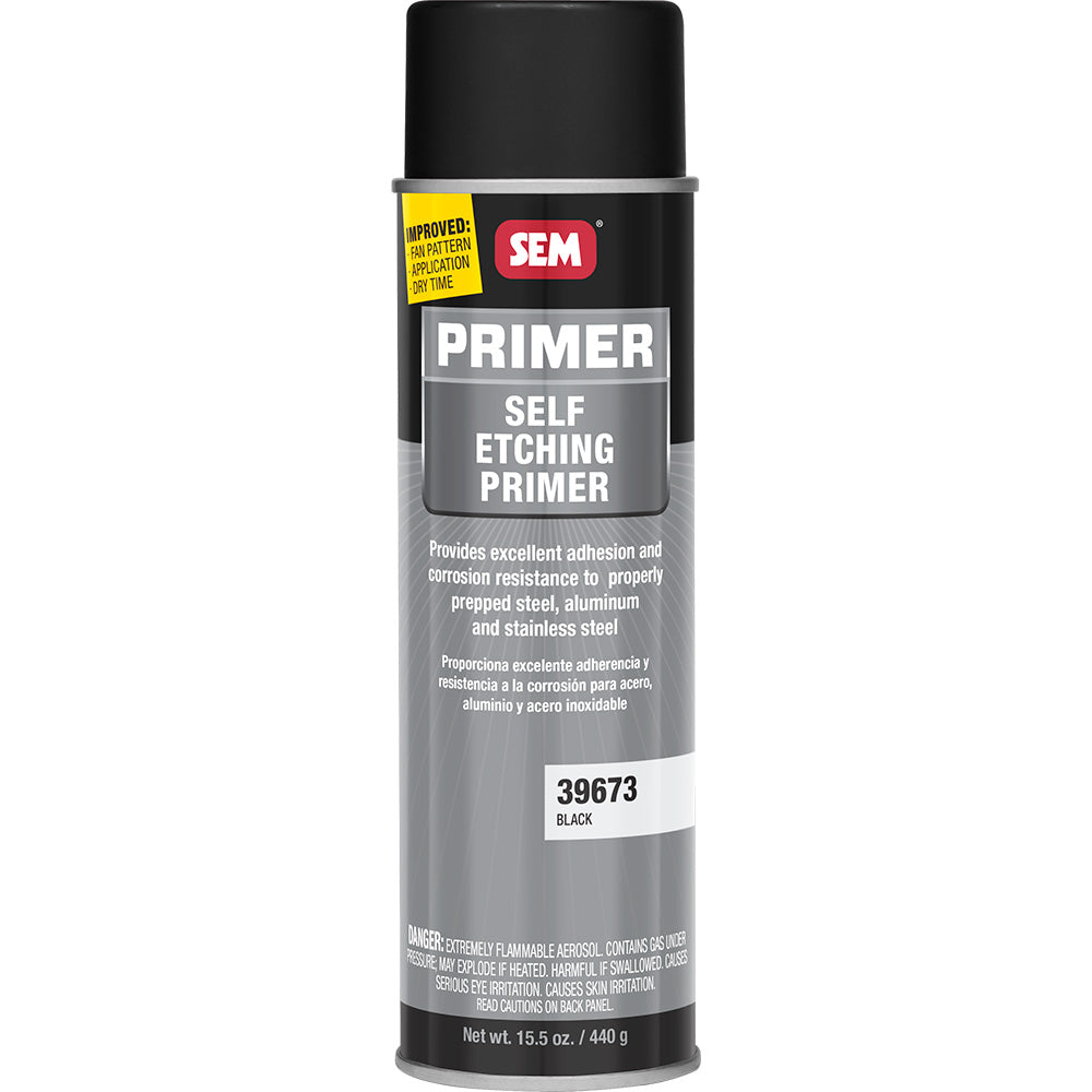 SEM Self Etching Primer - 20oz Aerosol Can - Black - Deckhand Marine Supply