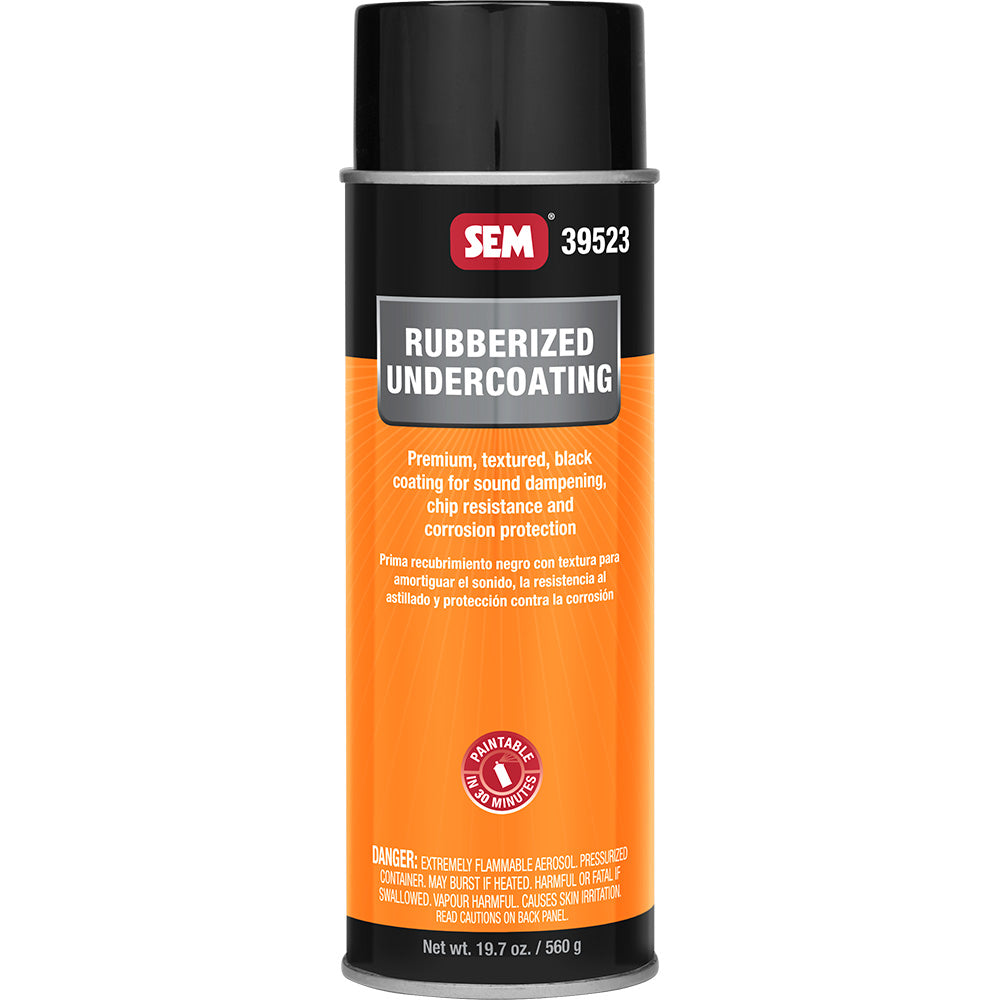 SEM Rubberized Undercoating - 24oz Aerosol Can - Black - Deckhand Marine Supply