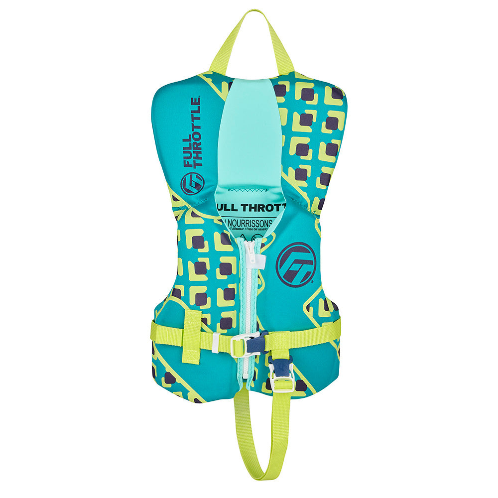 Full Throttle Infant Rapid Dry Life Jacket - Aqua - Deckhand Marine Supply
