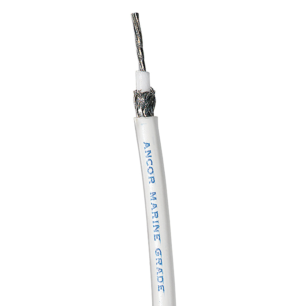 Ancor RG 8X White Tinned Coaxial Cable - 100 - Deckhand Marine Supply