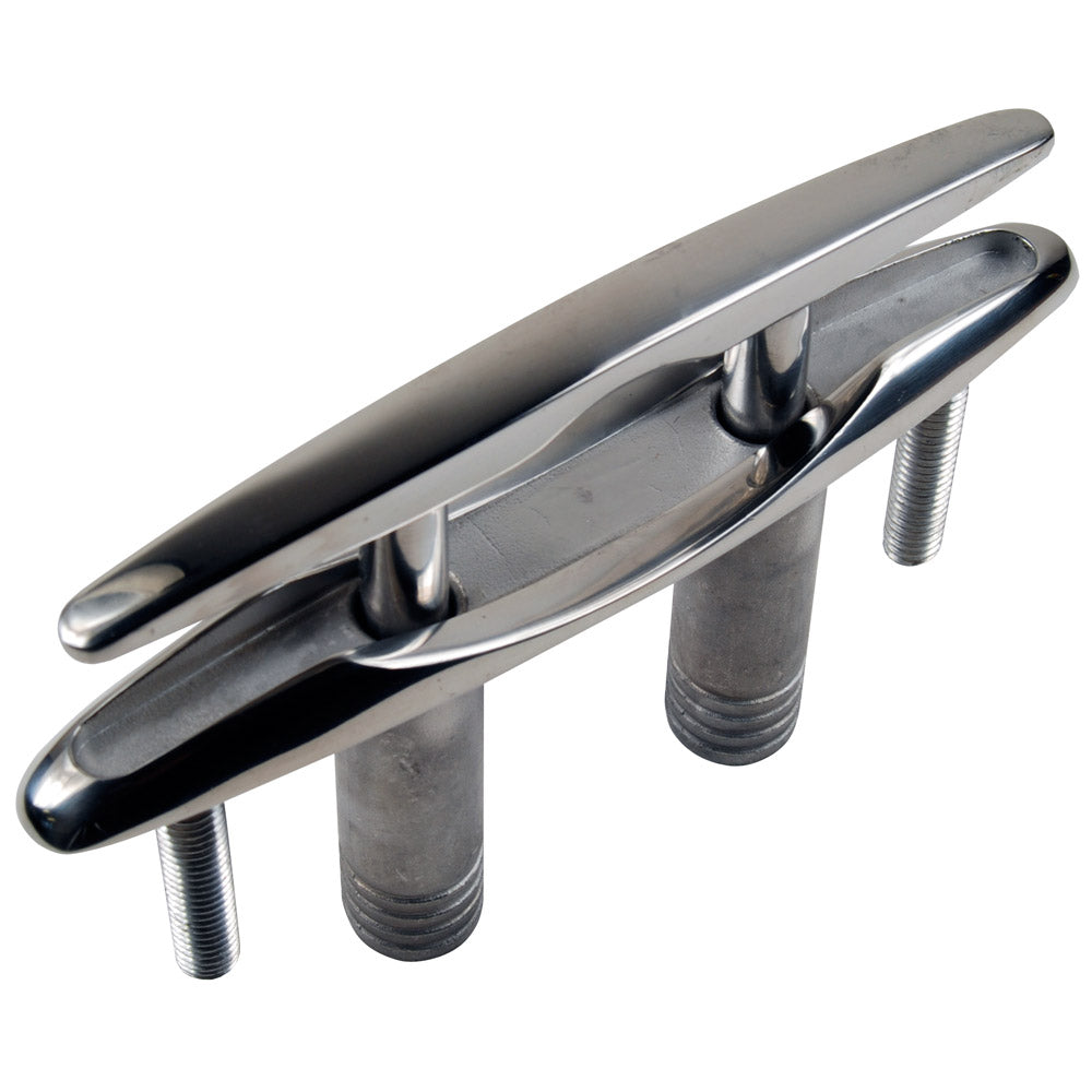 Whitecap Pull Up Stainless Steel Cleat - 8" - Deckhand Marine Supply