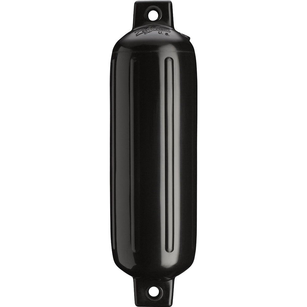 Polyform G-2 Twin Eye Fender 4.5" x 15.5" - Black - Deckhand Marine Supply