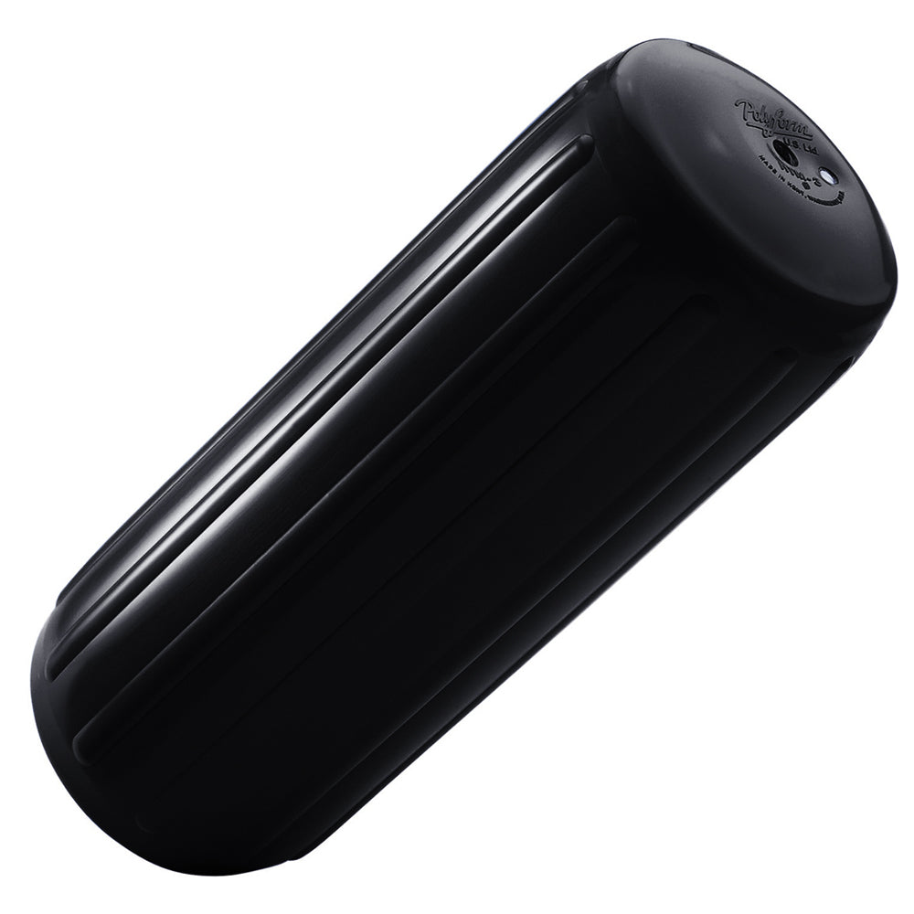 Polyform HTM-3 Fender 10.5" x 27" - Black - Deckhand Marine Supply