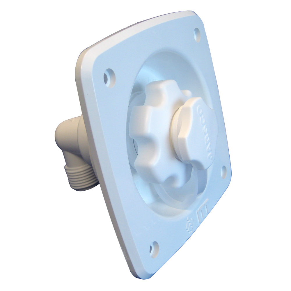 Jabsco Flush Mount Water Pressure Regulator 45psi - White - Deckhand Marine Supply
