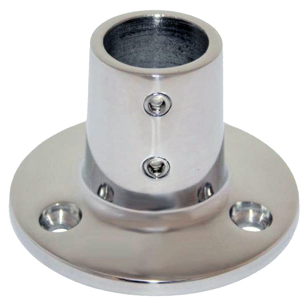 Whitecap 1" O.D. 90 Degree Round Base SS Rail Fitting - Deckhand Marine Supply