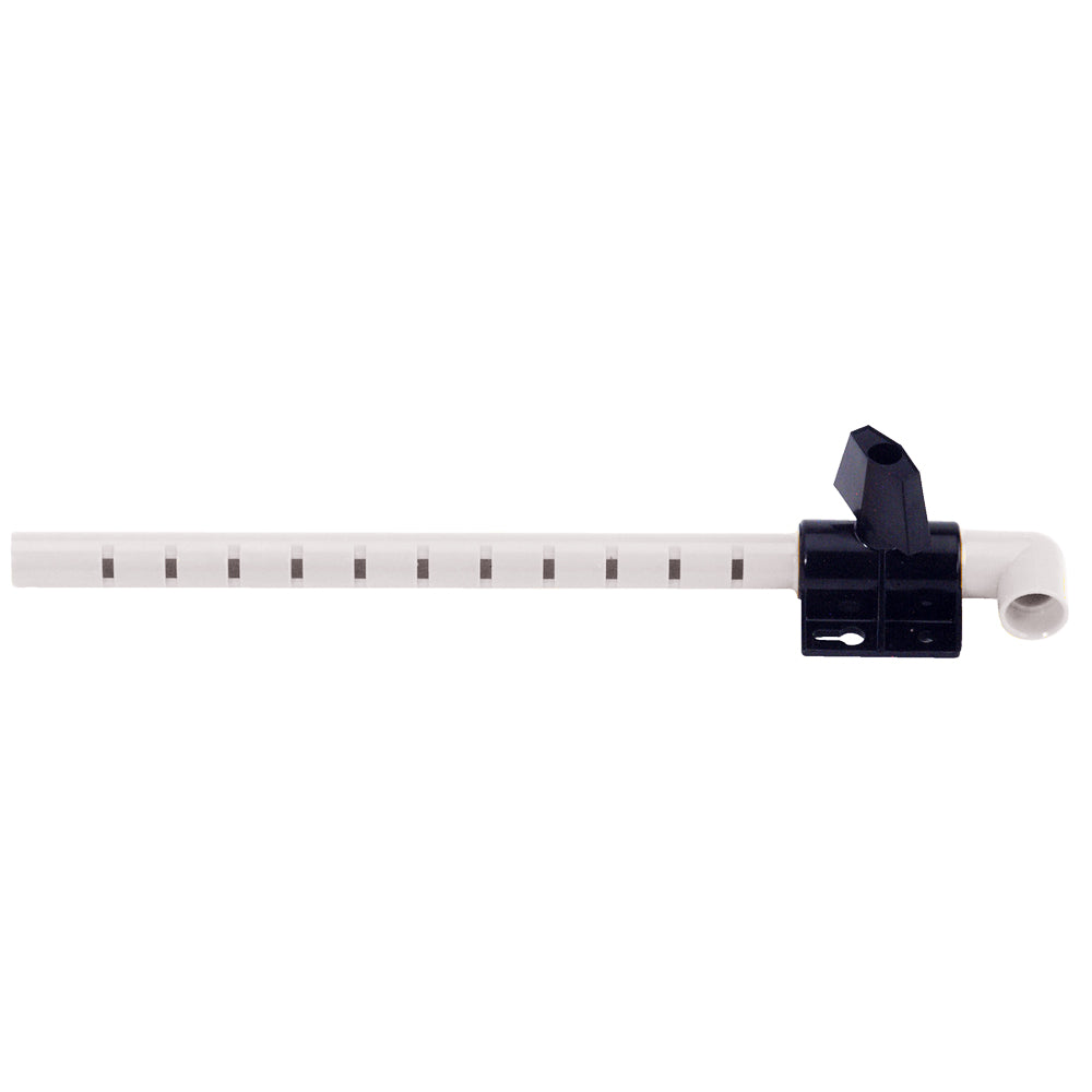 Johnson Pump Aerator Head - 10-1/2" Spray Bar w/Shut Off Valve & Bracket - Deckhand Marine Supply