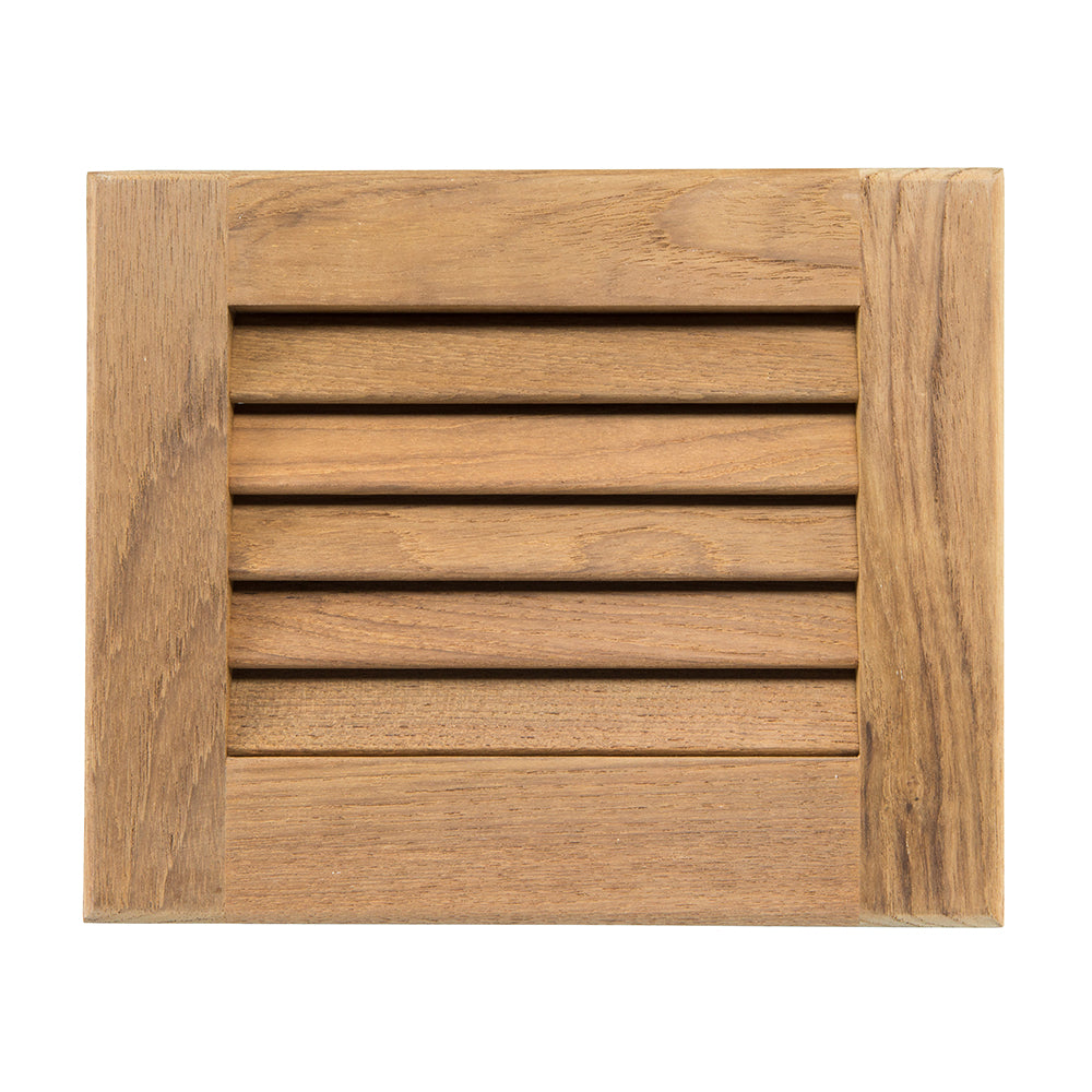 Whitecap Teak Louvered Insert - 7-1/2" x 9-1/8" x 3/4" - Deckhand Marine Supply