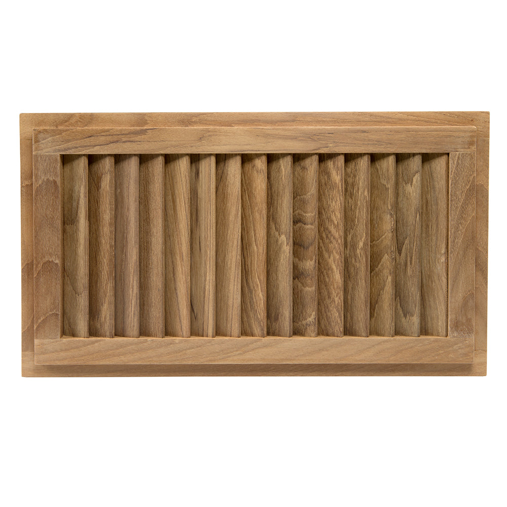 Whitecap Teak Louvered Insert - 16" x 9-1/8" x 3/4" - Deckhand Marine Supply