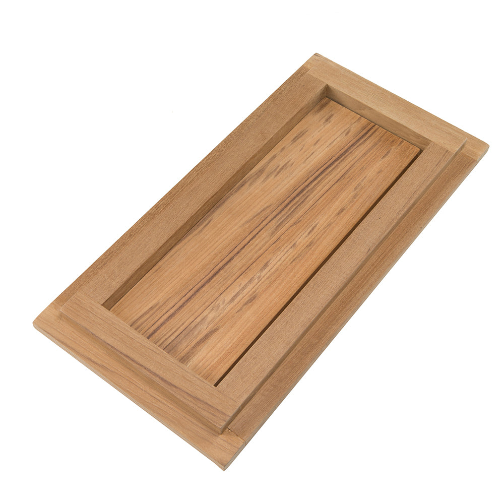 Whitecap Teak Drawer/Door Front & Frame - 12"W x 6"H - Deckhand Marine Supply