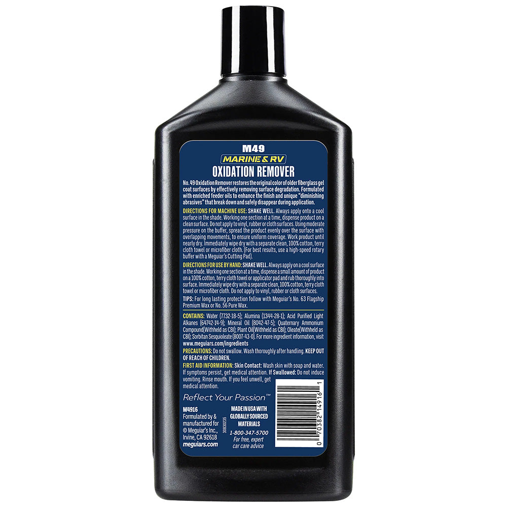Meguiar's #49 Heavy Duty Oxidation Remover - 16oz - Deckhand Marine Supply