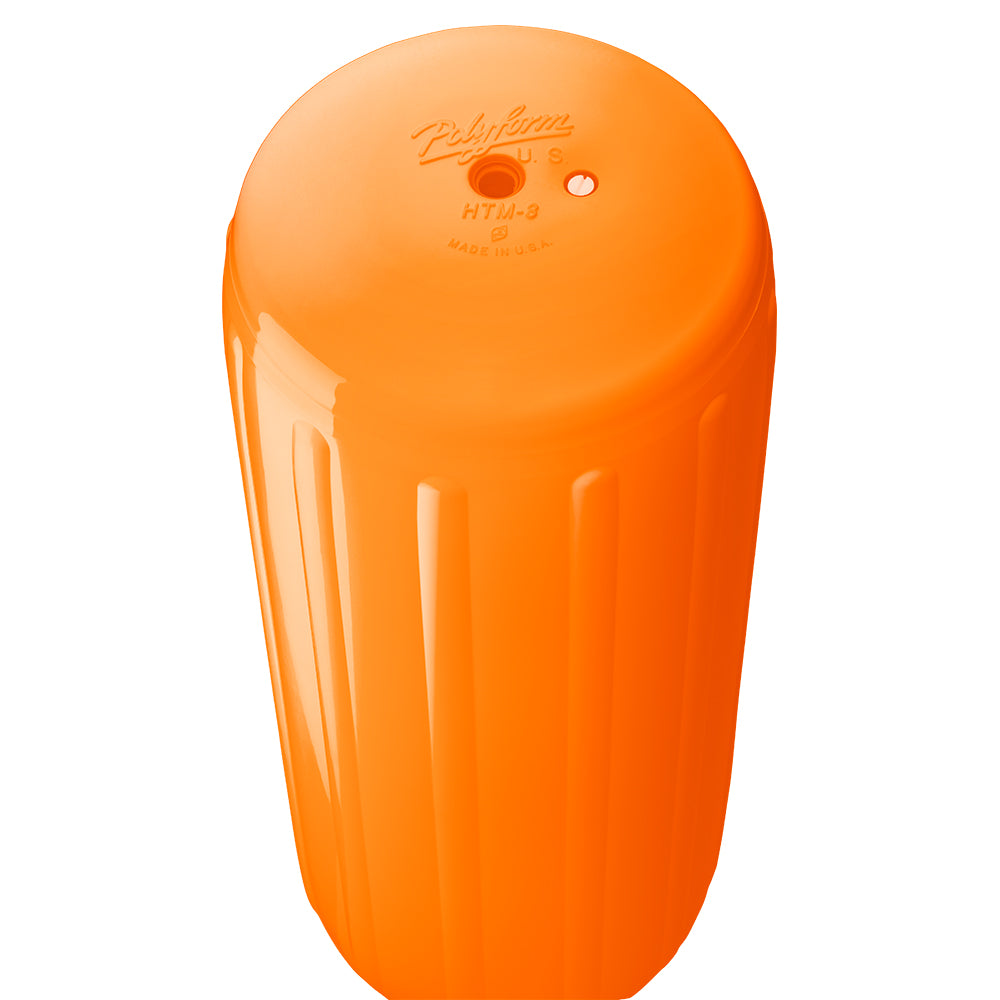 Polyform HTM-3 Fender 10.5" x 27" - Orange - Deckhand Marine Supply
