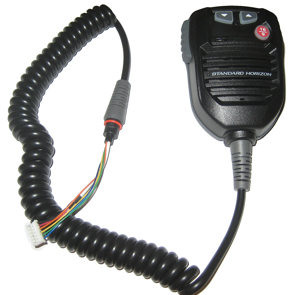 Standard Horizon Replacement VHF Mic f/GX2000B, GX2100B, GX2150B, GX2200B - Black - Deckhand Marine Supply