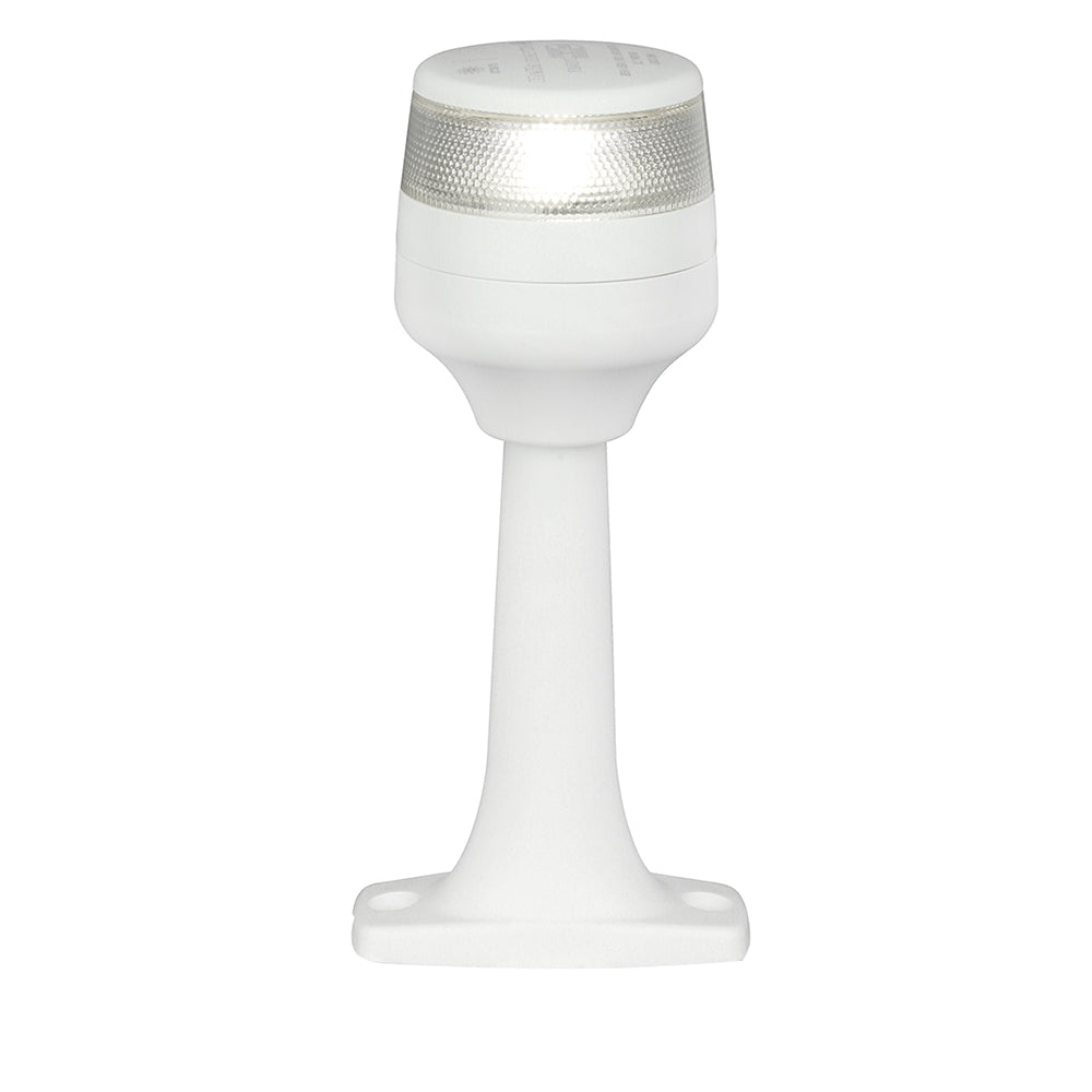 Hella Marine NaviLED 360 Compact All Round Lamp - 2nm - 8" Fixed Mount - White - Deckhand Marine Supply