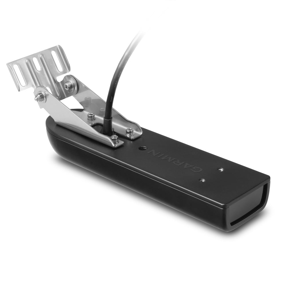 Garmin GT21-TM Transom Mount Transducer, Traditional 600W, 50/200kHz, ClearV CHIRP 500W, 260 455kHz - Deckhand Marine Supply