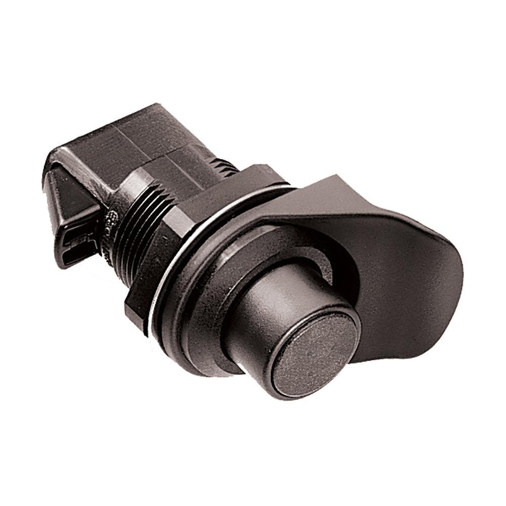 Southco Non-Locking Flush/Knob Latch - Black Plastic - Deckhand Marine Supply