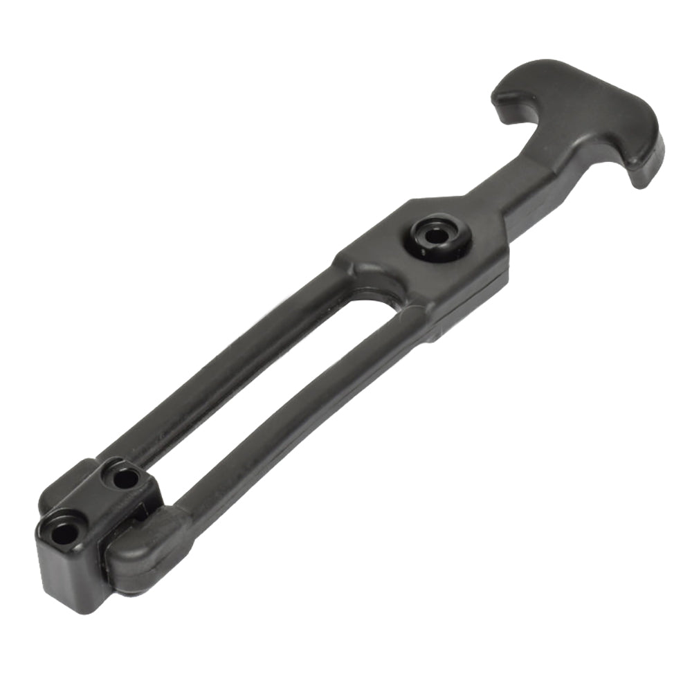 Southco T-Handle Latch w/Keeper - Pull Draw Front Mount Black Flexible Rubber - Deckhand Marine Supply