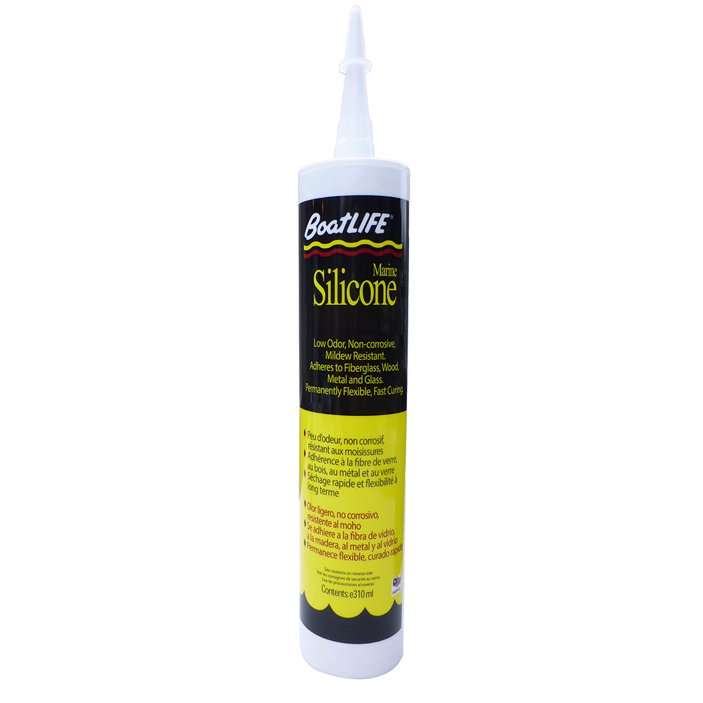 BoatLIFE Silicone Rubber Sealant Cartridge - Black - Deckhand Marine Supply