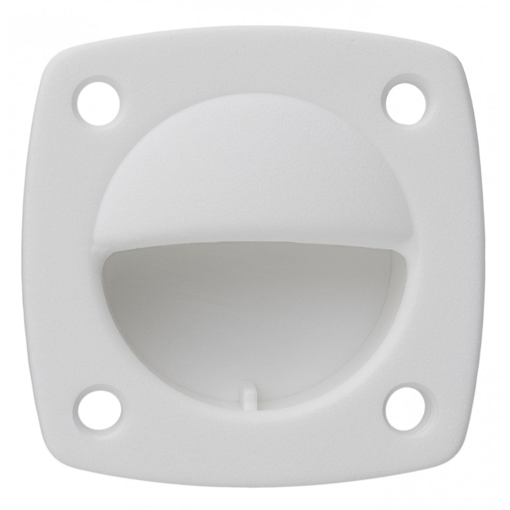 Whitecap Nylon Flush Pull - Small - White - Deckhand Marine Supply