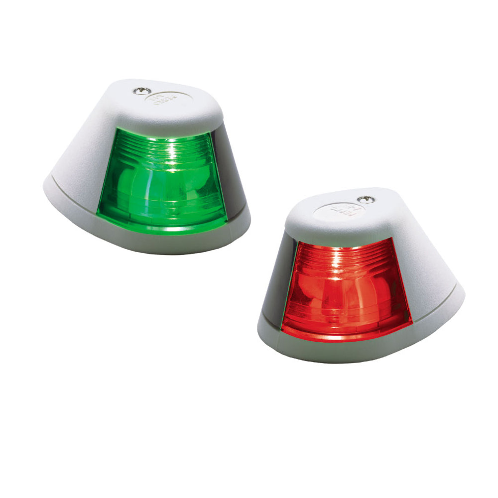 Perko 12V Side Lights - Pair - Horizontal Mount - White - Deckhand Marine Supply