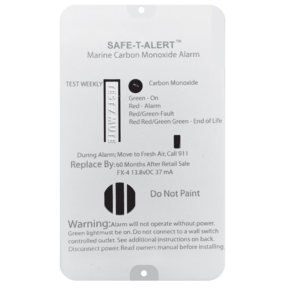 Safe-T-Alert FX-4 Carbon Monoxide Alarm - Deckhand Marine Supply
