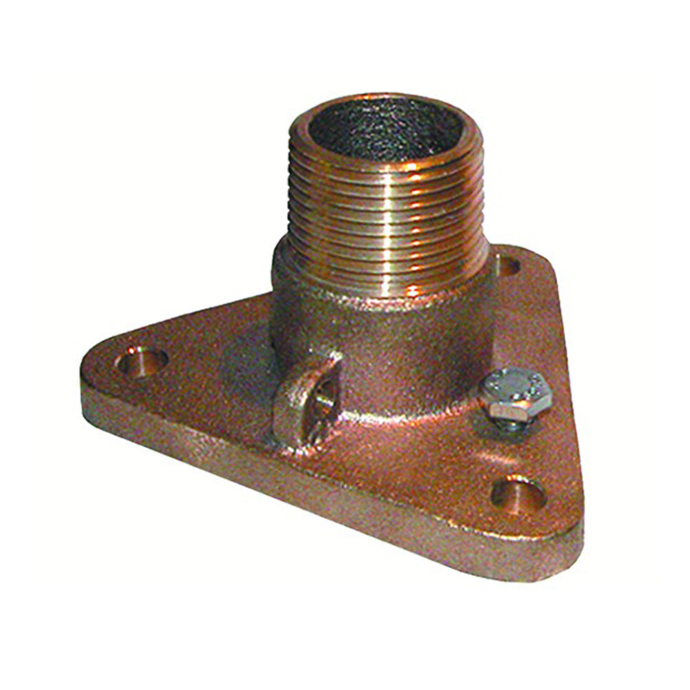GROCO 1" Bronze NPS to NPT Flange Adapter - Deckhand Marine Supply