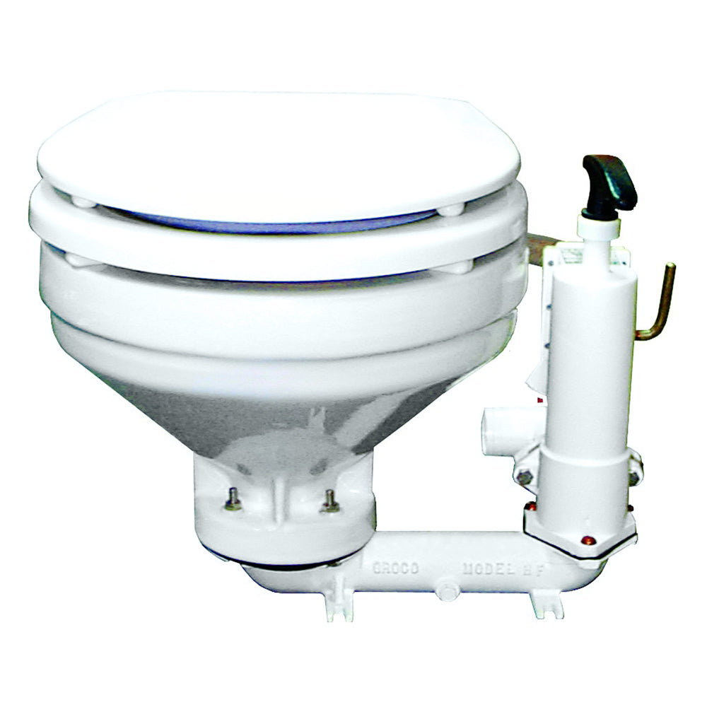 GROCO HF Series Hand Operated Marine Toilet - Deckhand Marine Supply