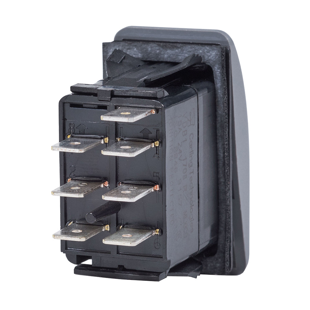 Blue Sea Contura Switch DPDT Black - ON-ON - Deckhand Marine Supply