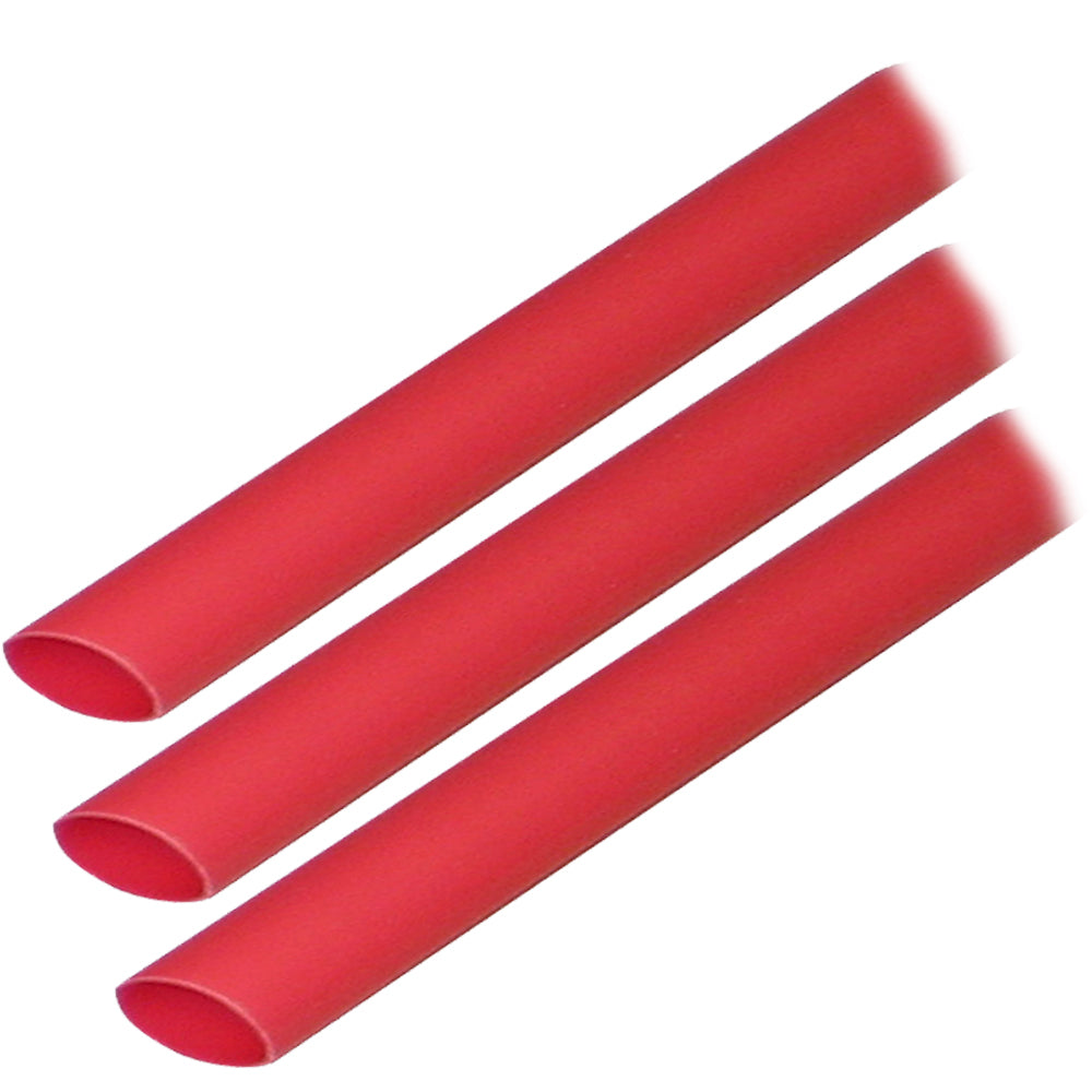 Ancor Heat Shrink Tubing 3/16" x 3" - Red - 3 Pieces - Deckhand Marine Supply
