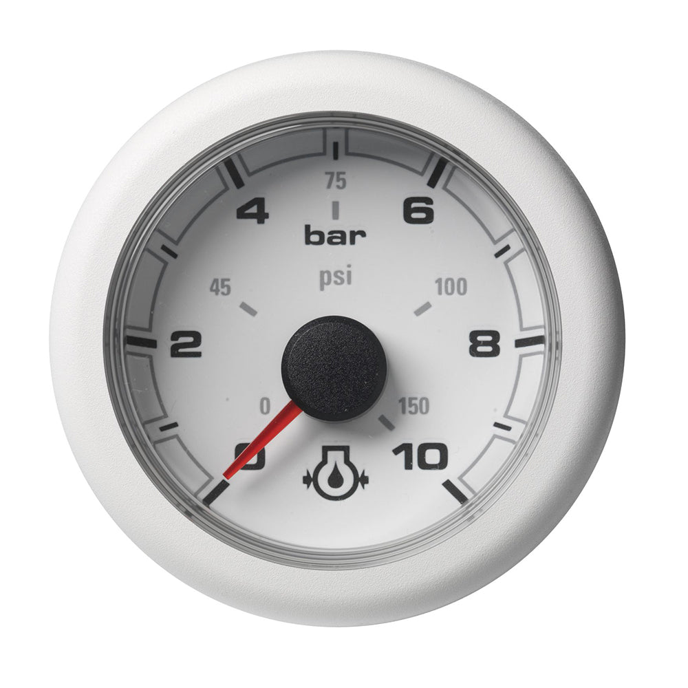 Veratron 52MM (2-1/16") OceanLink Engine Oil Pressure - 10 Bar/150 PSI - White Dial Bezel - Deckhand Marine Supply