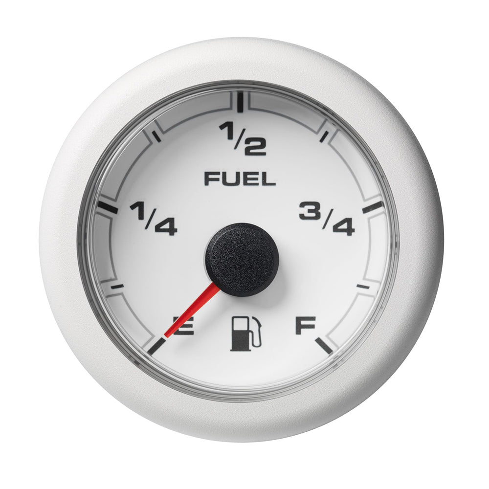 Veratron 52MM (2-1/16") OceanLink Fuel Level Gauge - White Dial Bezel - Deckhand Marine Supply