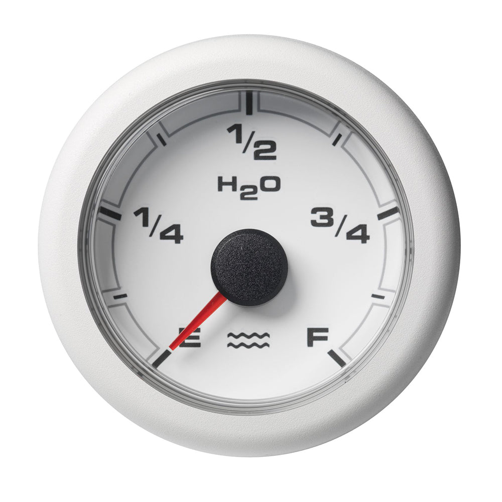 Veratron 52MM (2-1/16") OceanLink Fresh Water Empty Gauge - White Dial Bezel - Deckhand Marine Supply