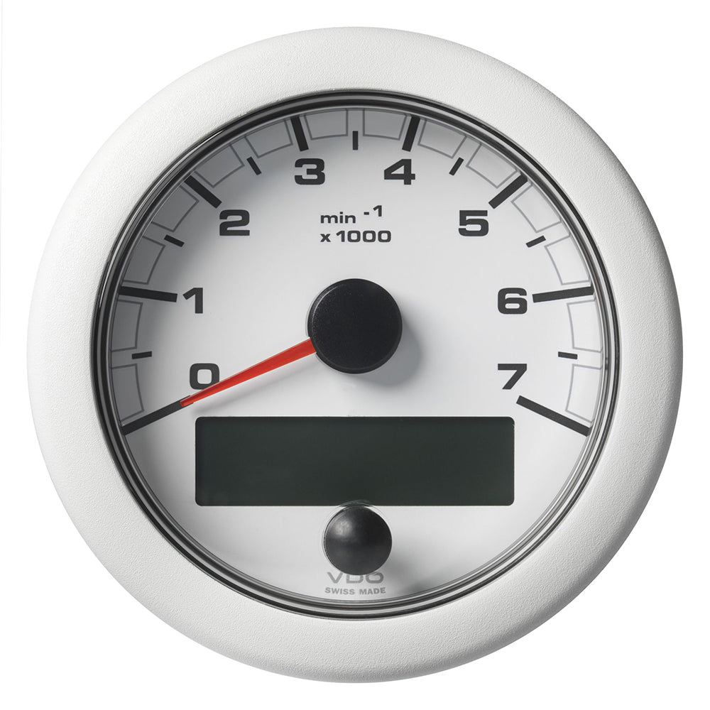 Veratron 3-3/8" (85MM) OceanLink NMEA 2000 Tachometer - 7000 RPM - White Dial Bezel - Deckhand Marine Supply