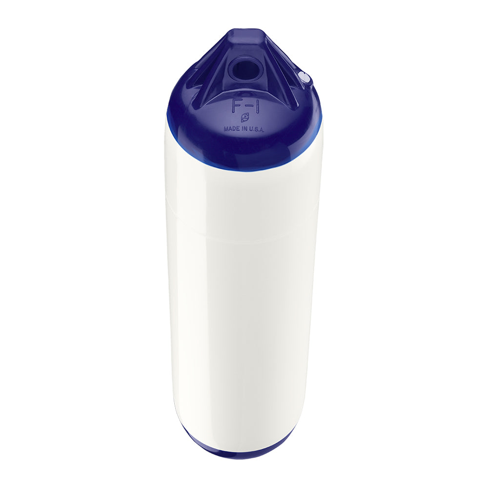 Polyform F-1 Twin Eye Fender 6" x 24" - White - Deckhand Marine Supply