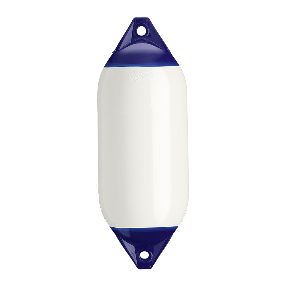 Polyform F-5 Twin Eye Fender 11" x 30" - White - Deckhand Marine Supply