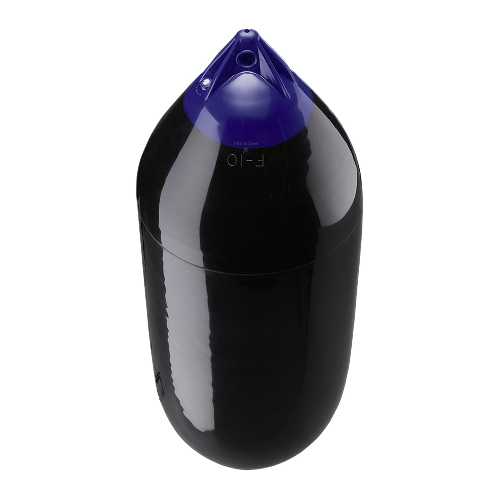 Polyform F-10 Twin Eye Fender 18" x 50" - Black - Deckhand Marine Supply