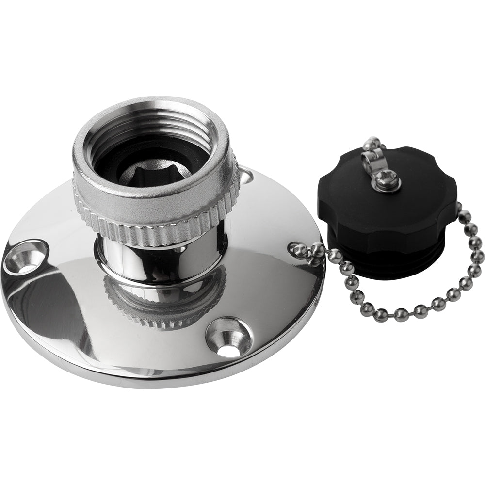 Sea-Dog Fresh Water Inlet - 316 Stainless Steel - Deckhand Marine Supply