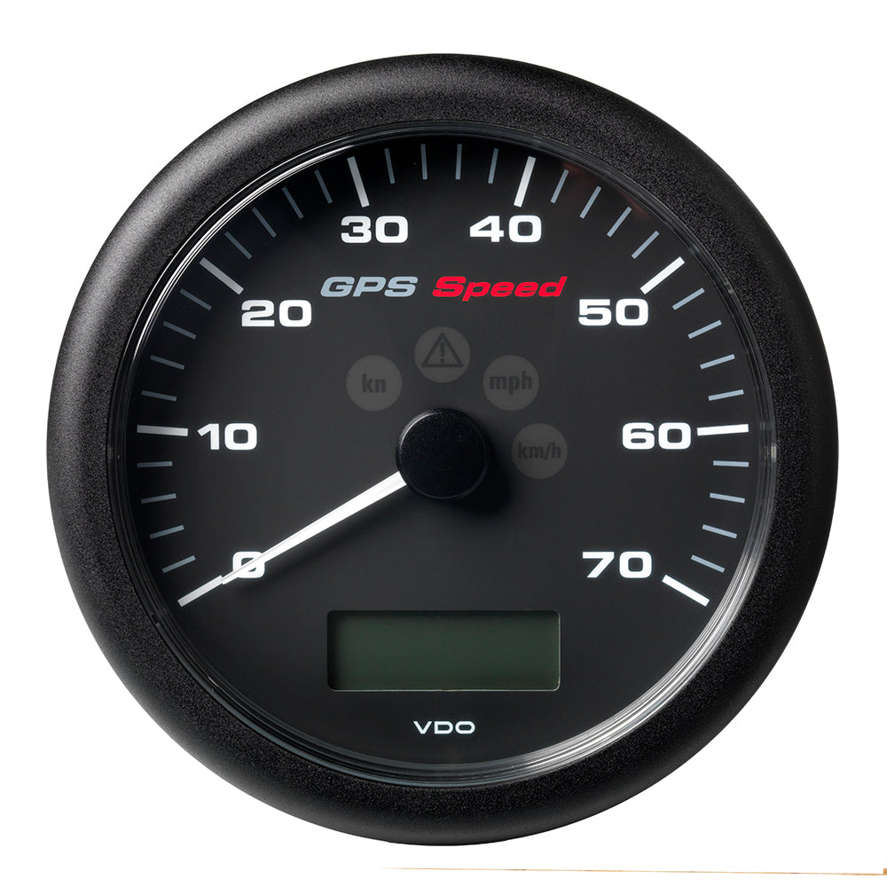 Veratron 4-1/4" (110MM) ViewLine GPS Speedometer 0-70 KNOTS/KMH/MPH - 8 to 16V Black Dial Bezel - Deckhand Marine Supply