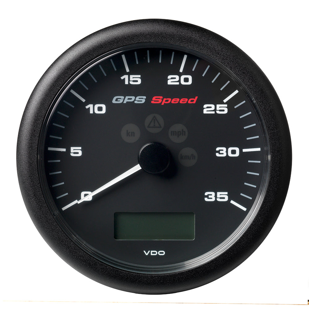 Veratron 4-1/4" (110MM) ViewLine GPS Speedometer 0-35 KNOTS/KMH/MPH - 8 to 16V Black Dial Bezel - Deckhand Marine Supply